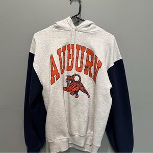 Auburn Gray and Navy Men's Hoodie